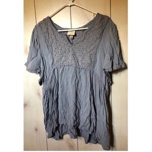 Slate Blue/Grey Blouse.